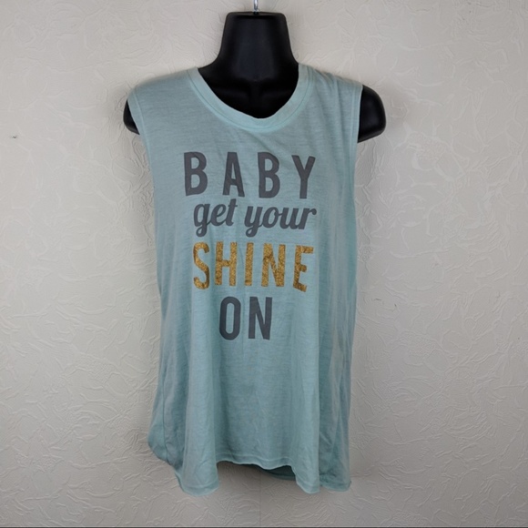 Gold Crush Tops - GOLD CRUSH Juniors "Baby Get Your Shine On" Tank